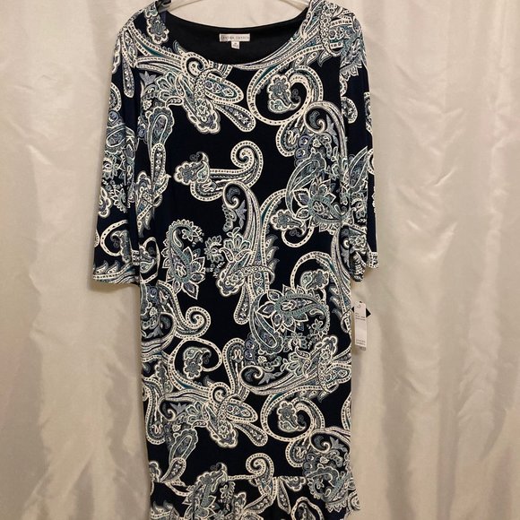 Sandra Darren Blues Dress - Picture 1 of 7
